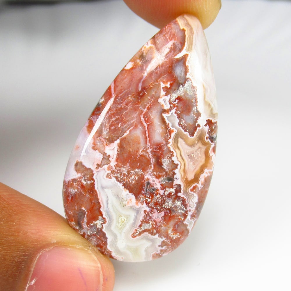 34.13 Ct - Natural Jasper: No Reserve! Title: 34.13 Ct - Natural Jasper Additional Information: Gemstone Gemstones: Jasper Carat Weights: 34.13 Size/Dimensions: 40.0 x 22.0 x 5.0 mm Additional Information: Pieces : 1 No's / Sha