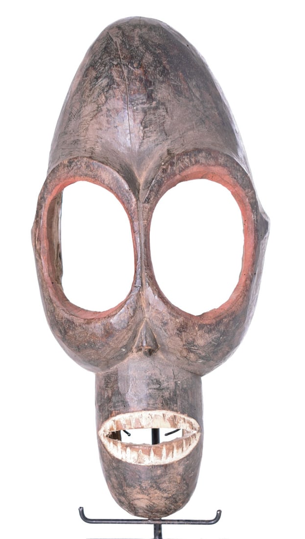 Mask - Wood - Kumu - DR Congo (1 of 8)