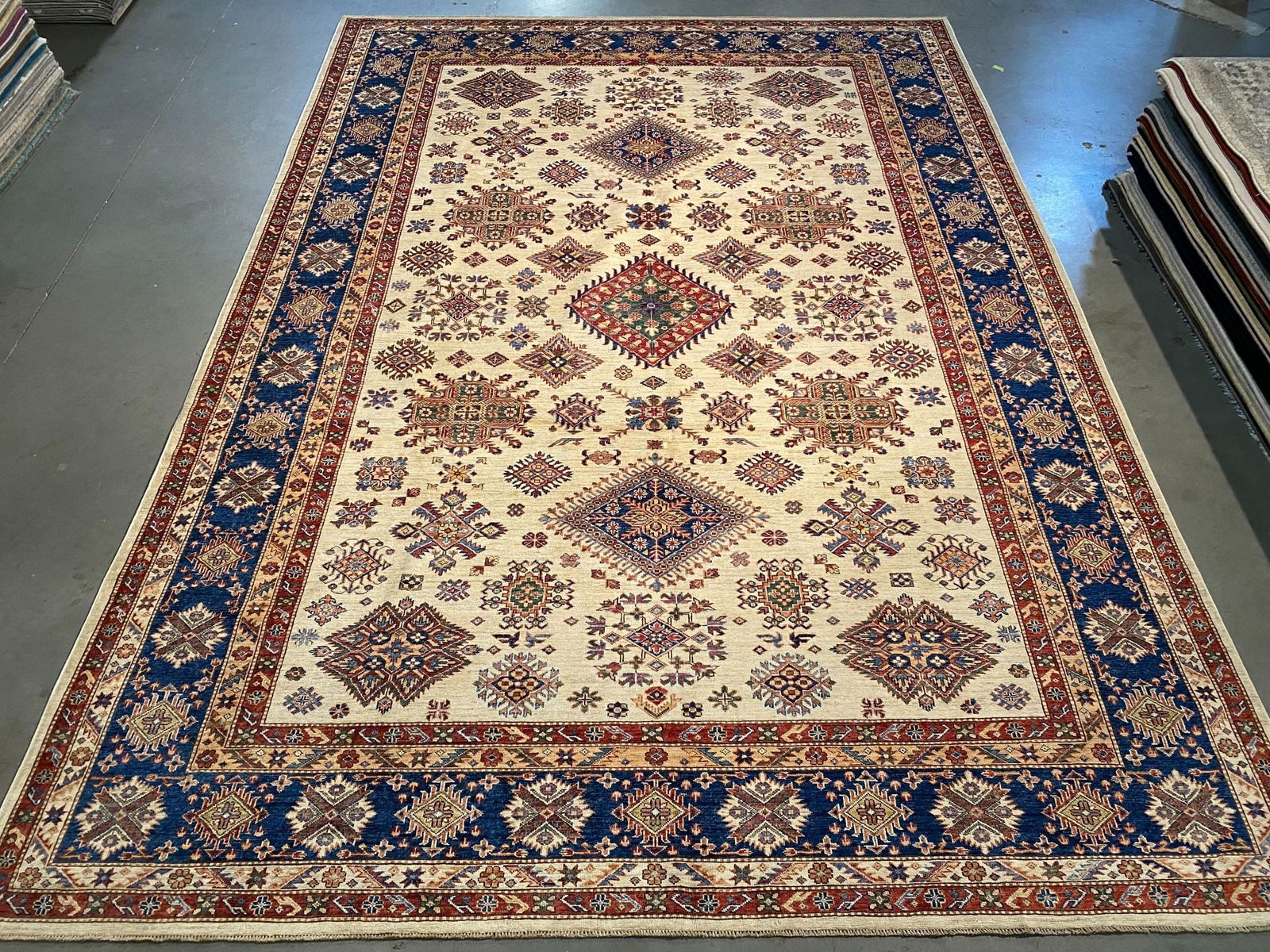 STUNNING FINE SUPER KAZAK RUG 8.7x12.3 (1 of 10)