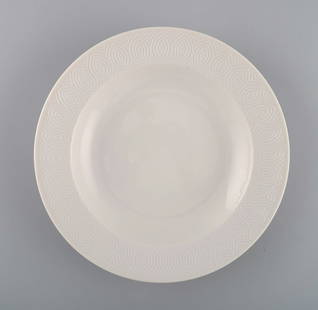 Royal Copenhagen. Salto Service, White. Deep plate. 1960s.: Royal Copenhagen. Salto Service, White. Deep plate. 1960s. Measures: 23 x 4.5 cm. In excellent condition. 1st factory quality. Designed by Axel Salto in 1956. Reserve: $49.00 Shipping: Domestic: Shipp