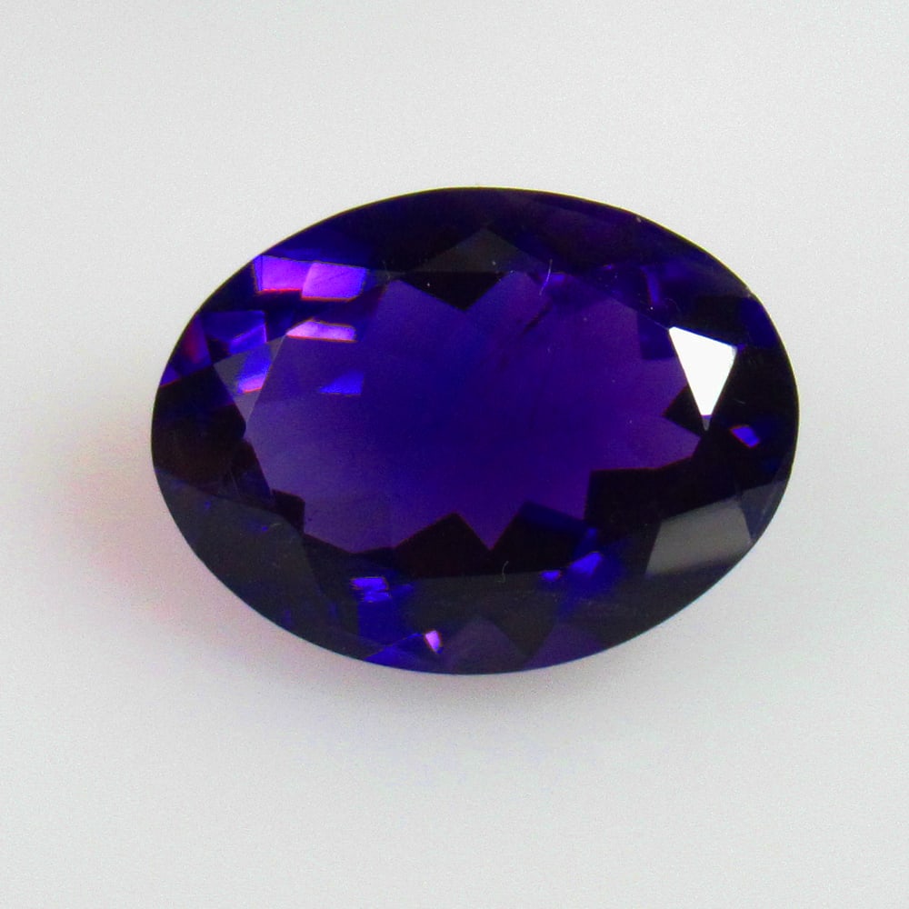 CERTIFIED 7.49 Ctw Natural Purple Amethyst Oval Cut (1 of 2)