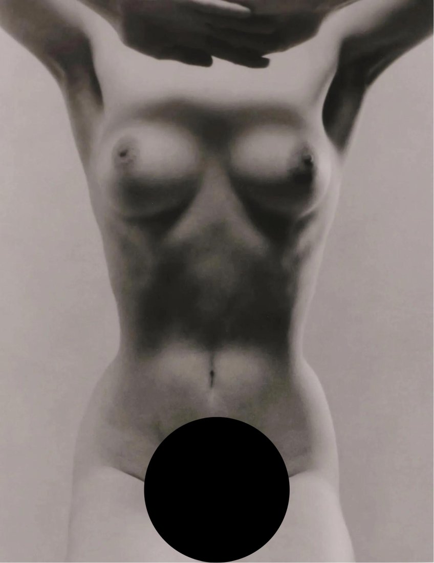 RUTH BERNHARD - Seated Figure, 1972: Artist: RUTH BERNHARD Print Title: Seated Figure, 1972 Medium: Duotone Photoengraving Printed in USA in 1980â€™s Image Size approx: 9 x 7” Ruth Bernhard (1905 â€“ 2006), was a legendar