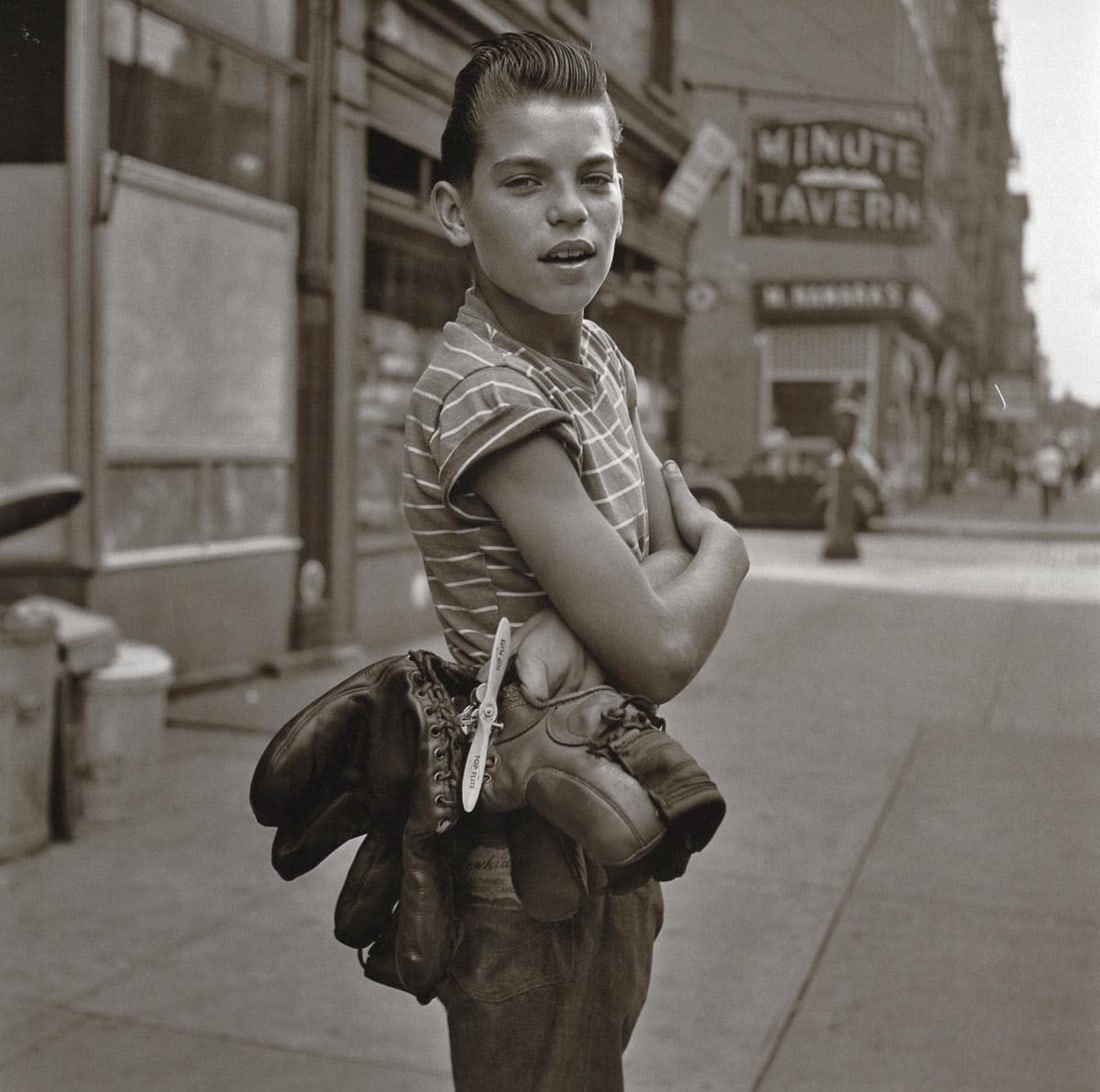 VIVIAN MAIER - Untitled: Artist: VIVIAN MAIER Print Title: Untitled Medium:Duotone Photolithograph Printed 2010’s in China Image size (inches) approx. 9 x 9” Additional Information: COAs included on all pieces Res