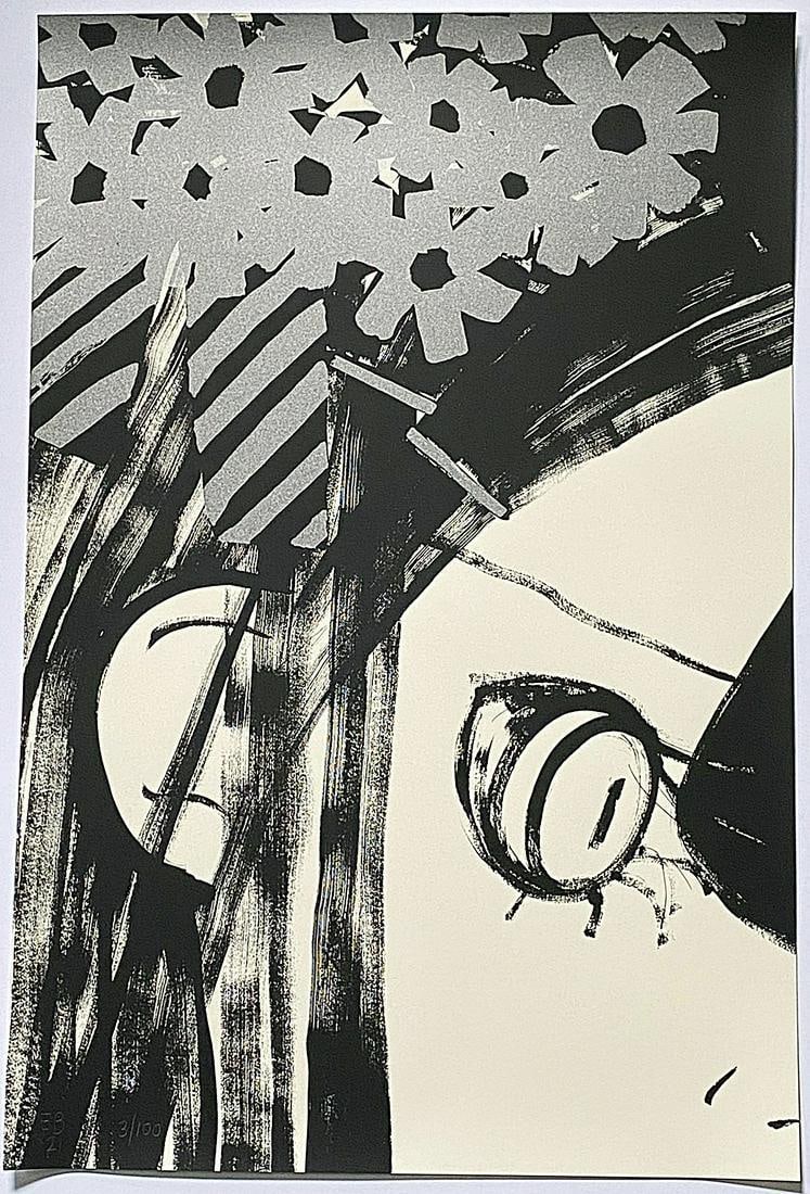 Ellen Berkenblit: Untitled 2020 screenprint on paper (1 of 1)