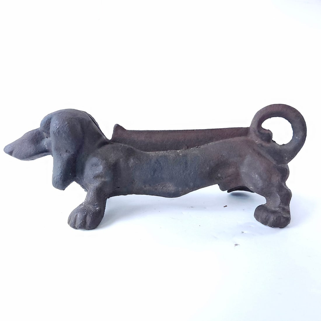 Early 20th century cast iron dachshund dog boot scraper doorstop (1 of 10)