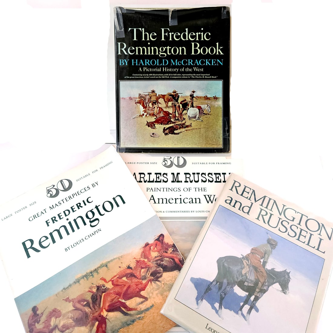 Frederic Remington & Charles H Russell Native American and Old West Art Book Bundle (1 of 18)