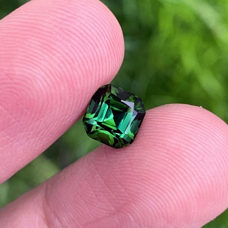 Deep Green Tourmaline Gemstone Ring Making, Natural Tourmaline Stone, Loose Tourmaline Cut Stone, (1 of 7)