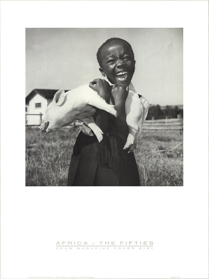 Artist Unknown - Africa- The 50's - Offset Lithograph 23.75" x 17.75" (1 of 3)