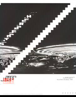 Nina Leen - Neon Drive-In Diner - 1997 Offset Lithograph 28" x 22": Lot Title: Nina Leen - Neon Drive-In Diner - 1997 Offset Lithograph 28" x 22" Artist: Nina Leen Title: Neon Drive-In Diner Description: "Neon Drive-In Diner" by Nina Leen, 1997 Unsigned Offset Lithogr