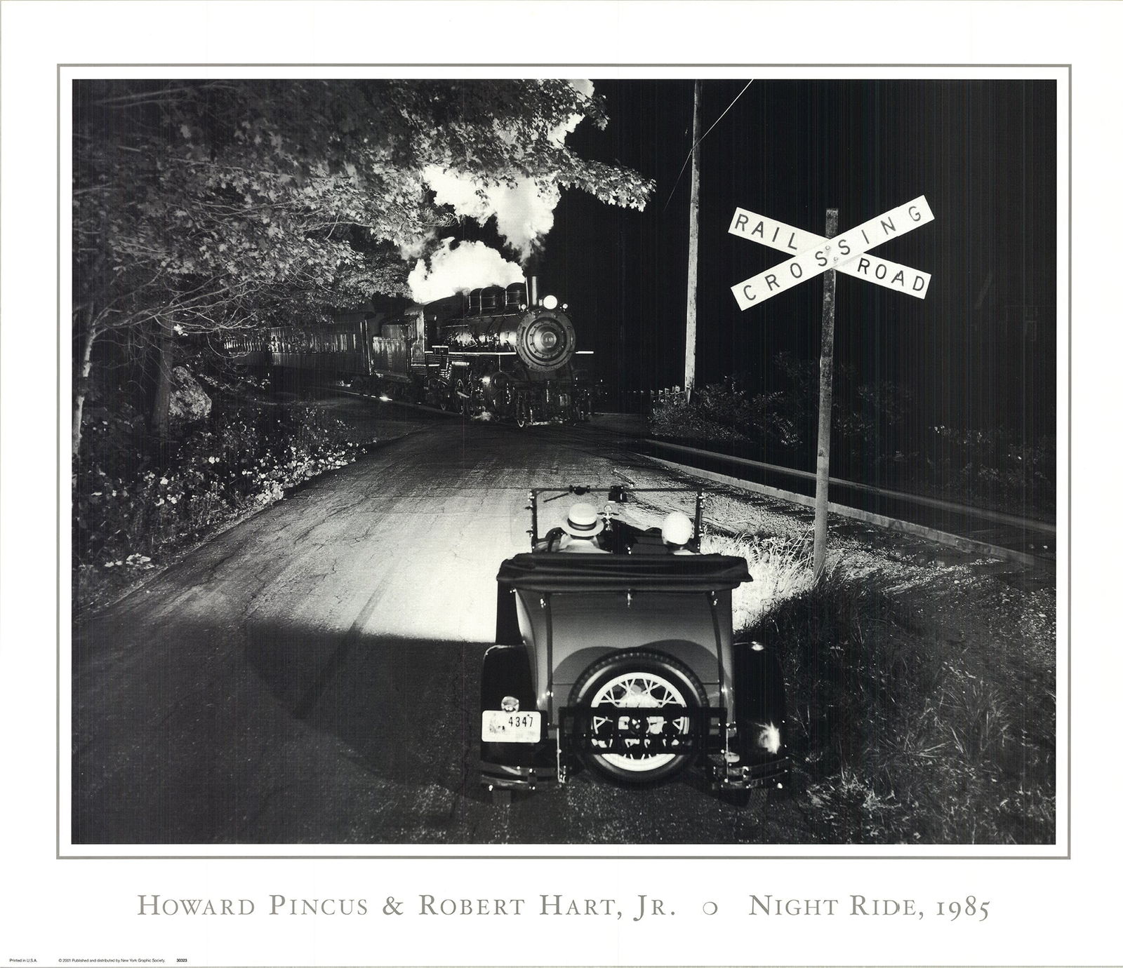 Howard Pincus - Night Ride - 2001 Offset Lithograph 24" x 28" (1 of 3)