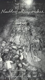 Anselm Kiefer - Yvon Lambert Gallery - 1991 Offset Lithograph 35.5" x 20": Lot Title: Anselm Kiefer - Yvon Lambert Gallery - 1991 Offset Lithograph 35.5" x 20" Artist: Anselm Kiefer Title: Yvon Lambert Gallery Description: "Yvon Lambert Gallery" by Anselm Kiefer, 1991 Unsign