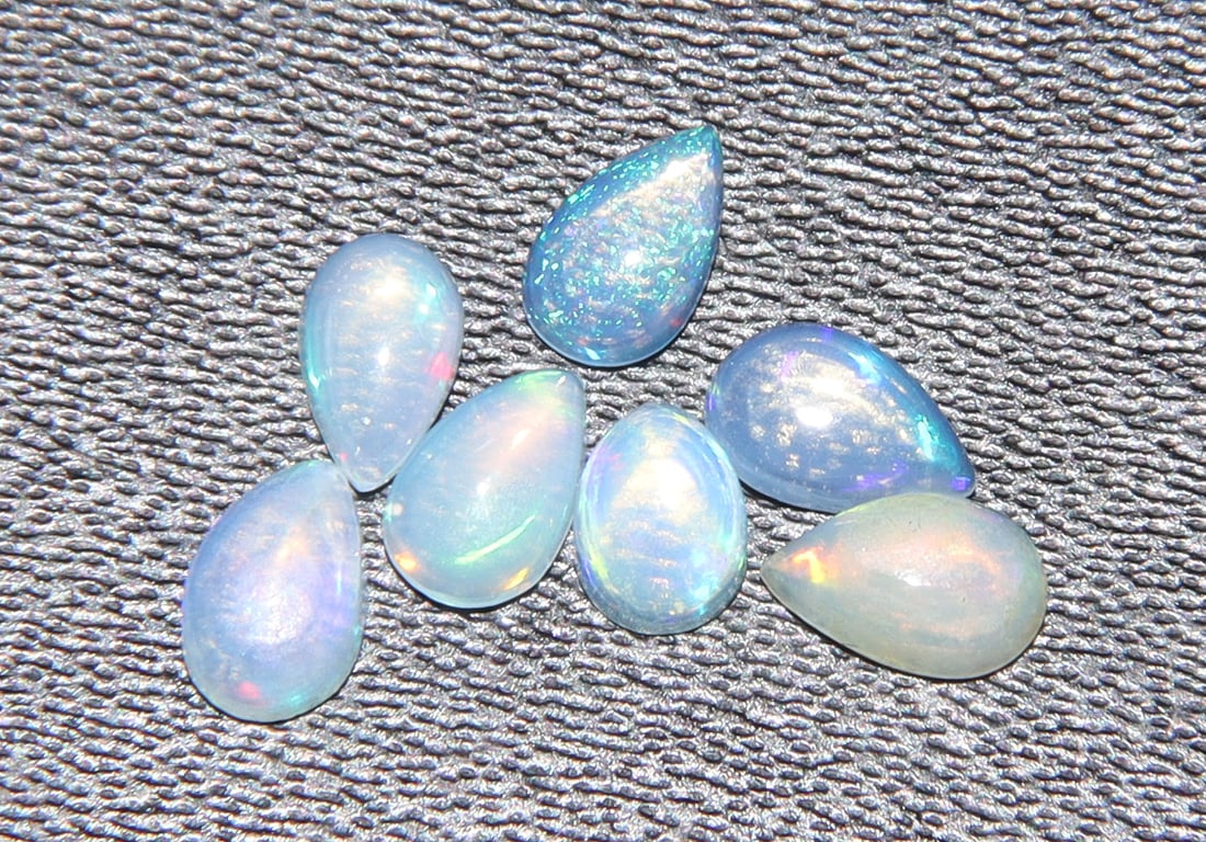 Wonderful " Fire Ethiopian Opal " 1.02 Cts Natural Ethiopian Opal Lot (1 of 2)