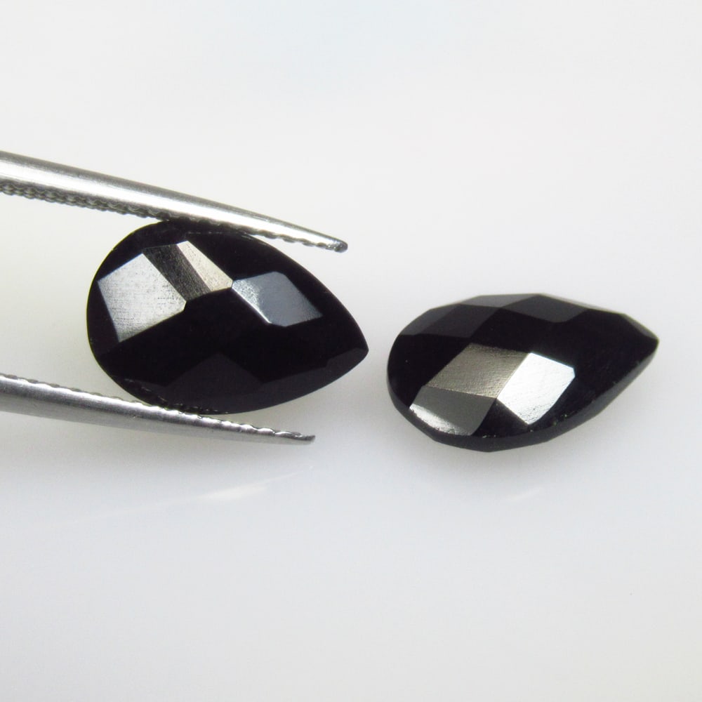 4.65 Ctw Natural Black Onyx Pear Pair (1 of 2)