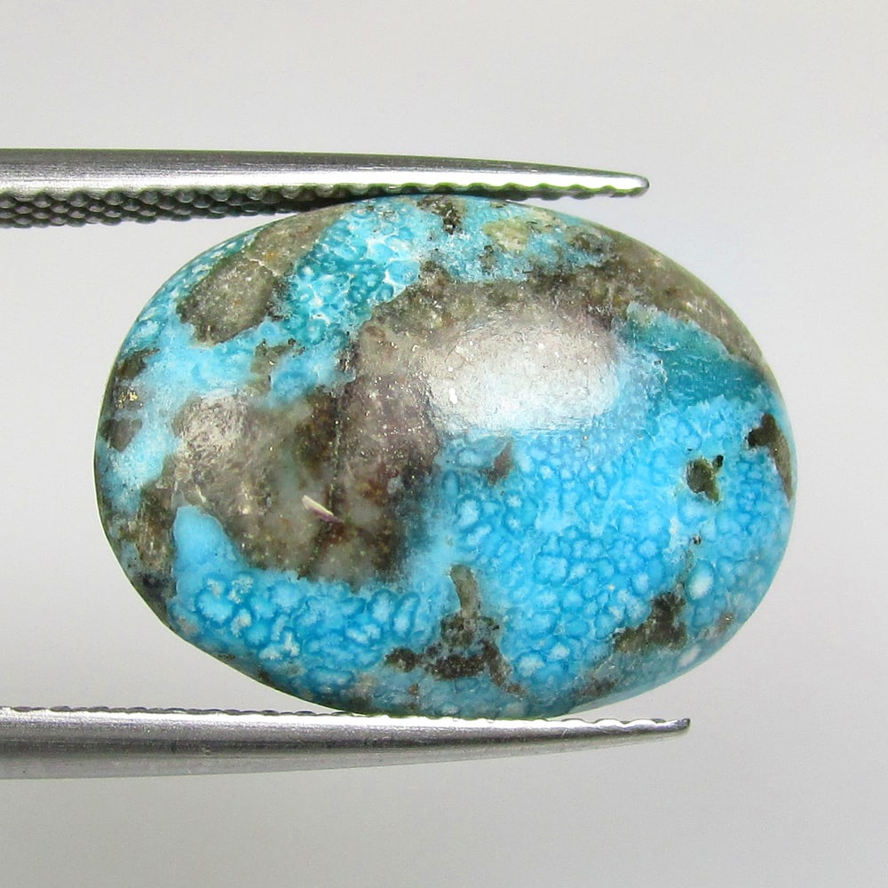 10.01 Ctw Natural Turquoise Oval Cab (1 of 2)