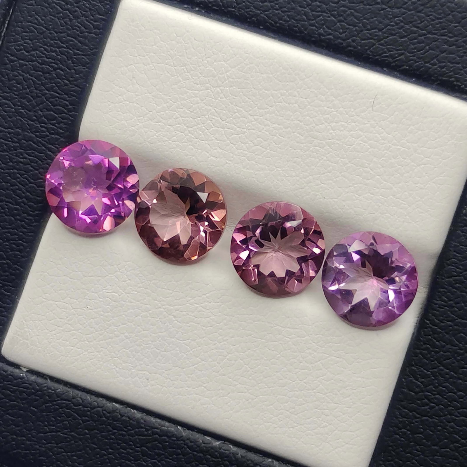 7.30 ct Rare Natural Fantabulous Quartz Lot: No Reserve! Title: 7.30 ct Rare Natural Fantabulous Quartz Lot Additional Information: Gemstones: Natural Mystic Quartz Carat Weights: 7.30 ct Size/Dimensions: 8 X 8 mm Treatment: Coated Materials & T