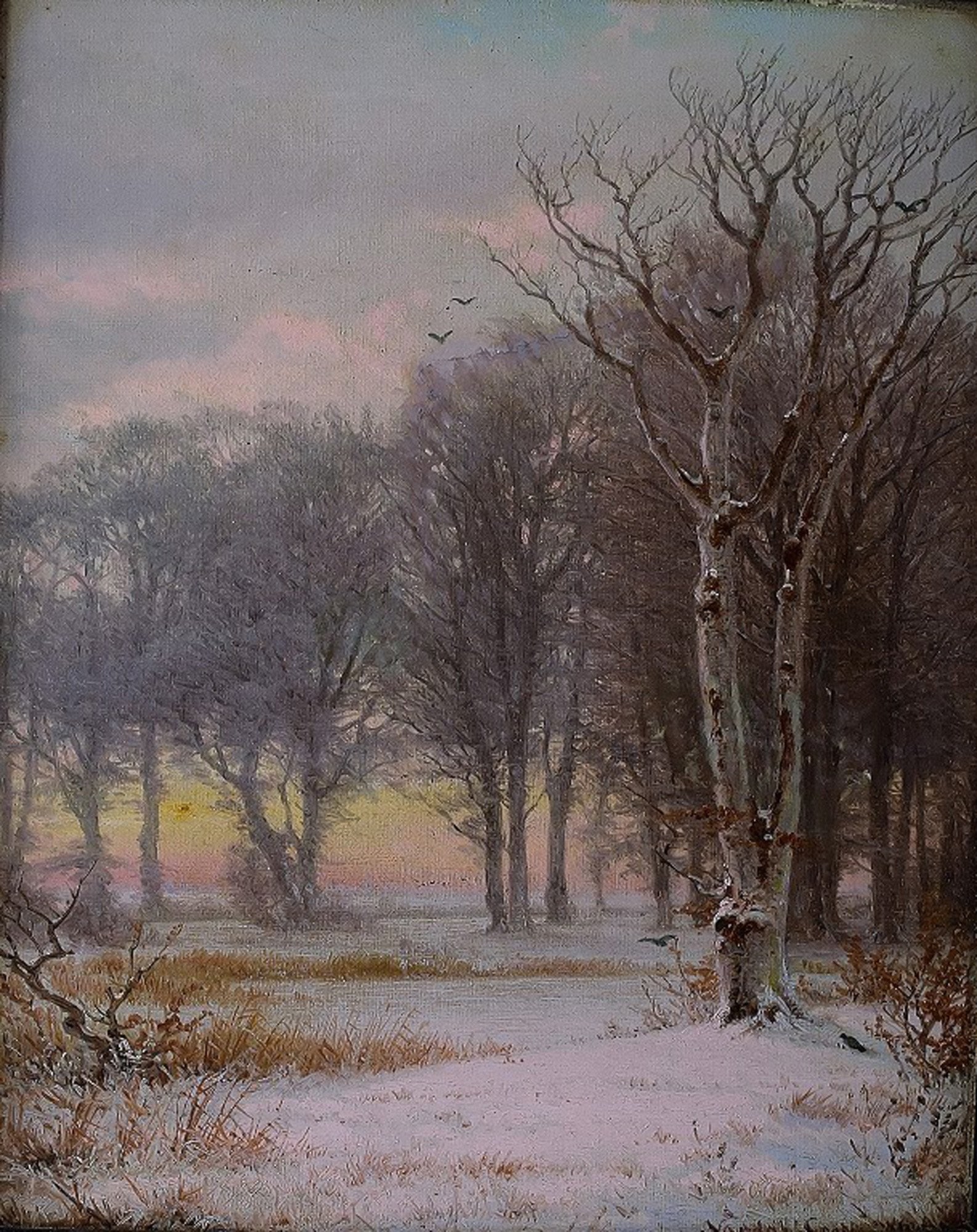 Nordahl GROVE (1822-1885) Scene from the Royal deer garden north of Copenhagen. (1 of 6)