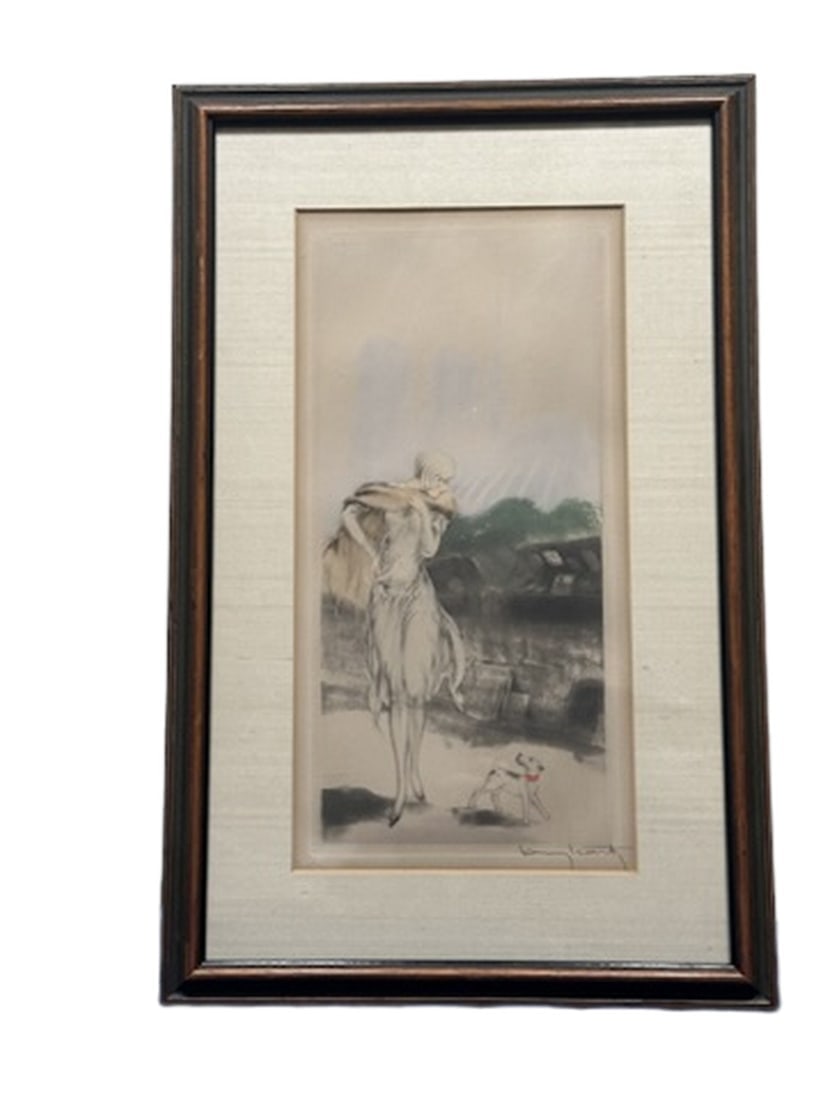 Louis Icart Print "On the Quay, Sur Les Quais" 1929 (1 of 6)