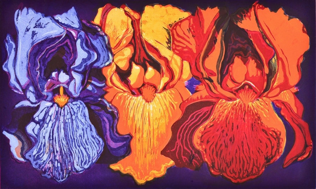 Lowell Nesbitt "Irises" Aquatint (1 of 6)