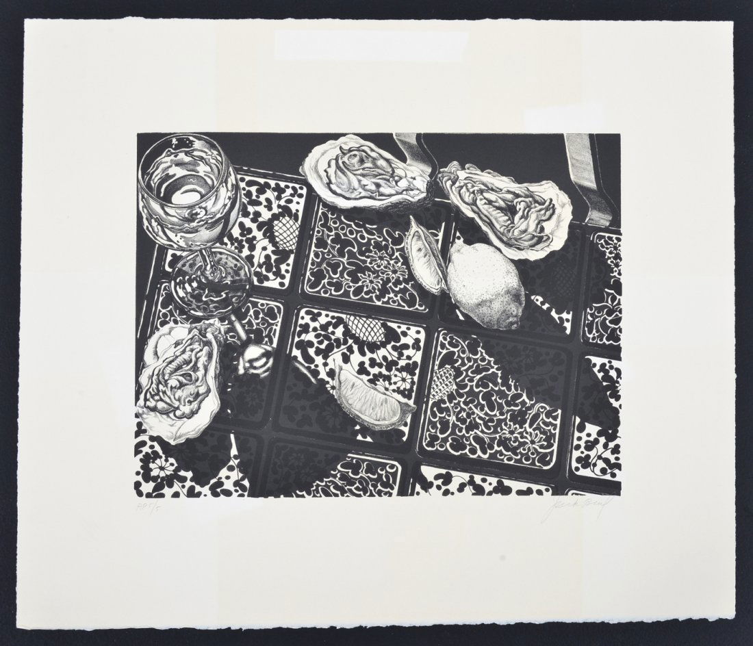Jack Beal "Oysters & Lemons" Lithograph (1 of 5)