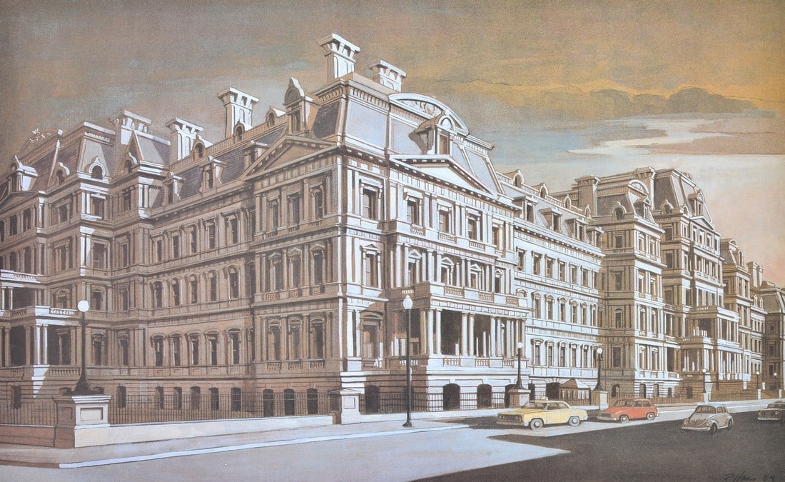 Richard Haas Signed Architectural Poster (1 of 4)