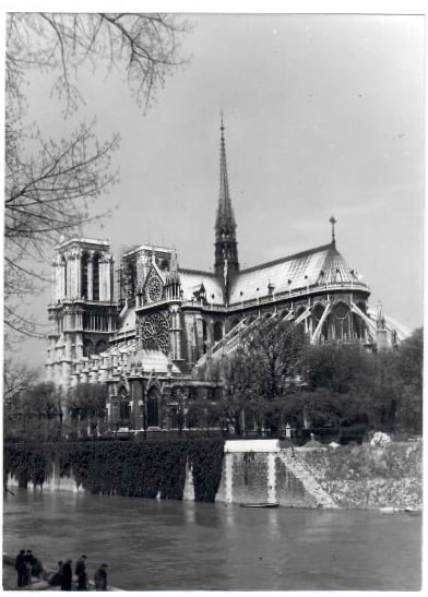 Vintage Photo - The Cathedral Notre-Dame de Paris - France - Georgette Chadourne (1 of 2)