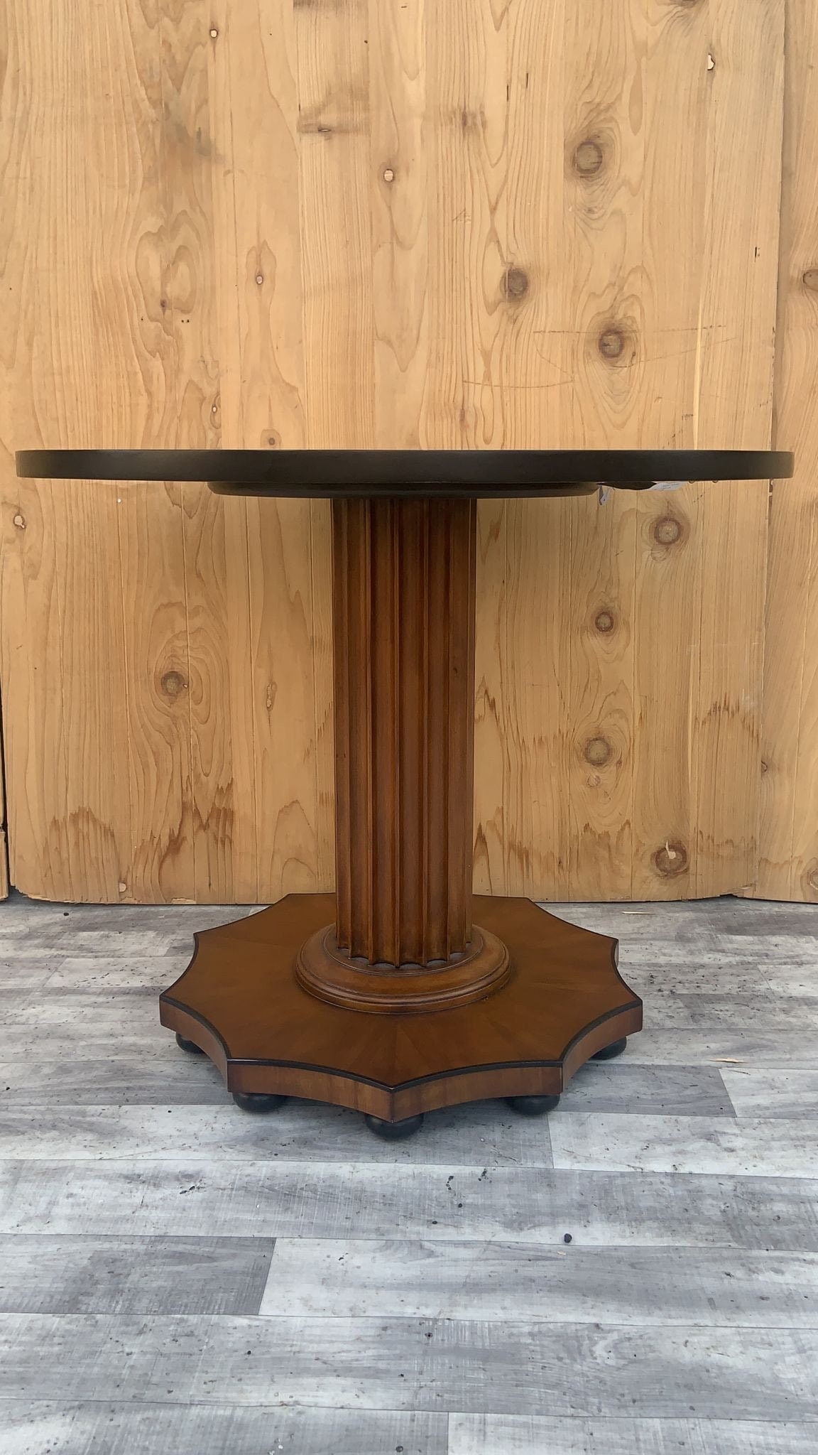 Gottlieb Mahogany Side Table by Bunny Williams: Materials: Mahogany, wood Width: 34 inches Height: 38 inches Description: Gottlieb Mahogany Side Table by Bunny Williams According the the Bunny Williams website this mahogany side table was modeled a