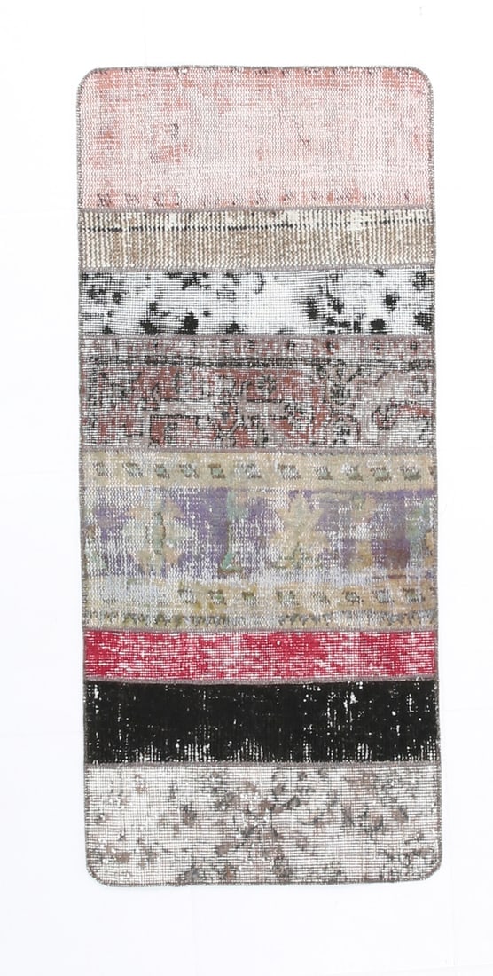 2' x 4' Vintage Turkish Runner Rug - 22655: Title: 2' x 4' Vintage Turkish Runner Rug - 22655 Description: Vintage Turkish Runner Rug Handmade, handwoven with traditional technique. Low pile, soft rug. Rug Condition: Fully cleaned and ready to