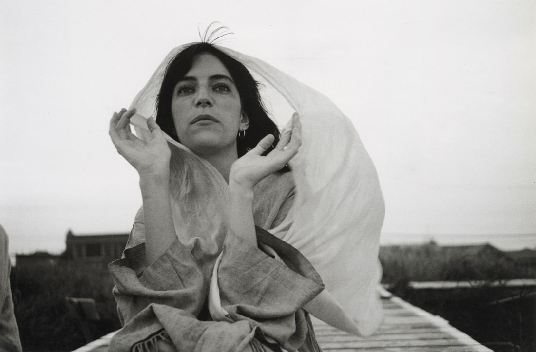 ROBERT MAPPLETHORPE - Patti Smith, 1972: Artist: Robert Mapplethorpe Title: Patti Smith, 1972 Medium: Photo Litho, 1992, Italy Dimensions: 10.45x6.9" Description: Heat Wax Mounted on 11x14" Conservation Board Artist Bio: Robert Mapplethorpe