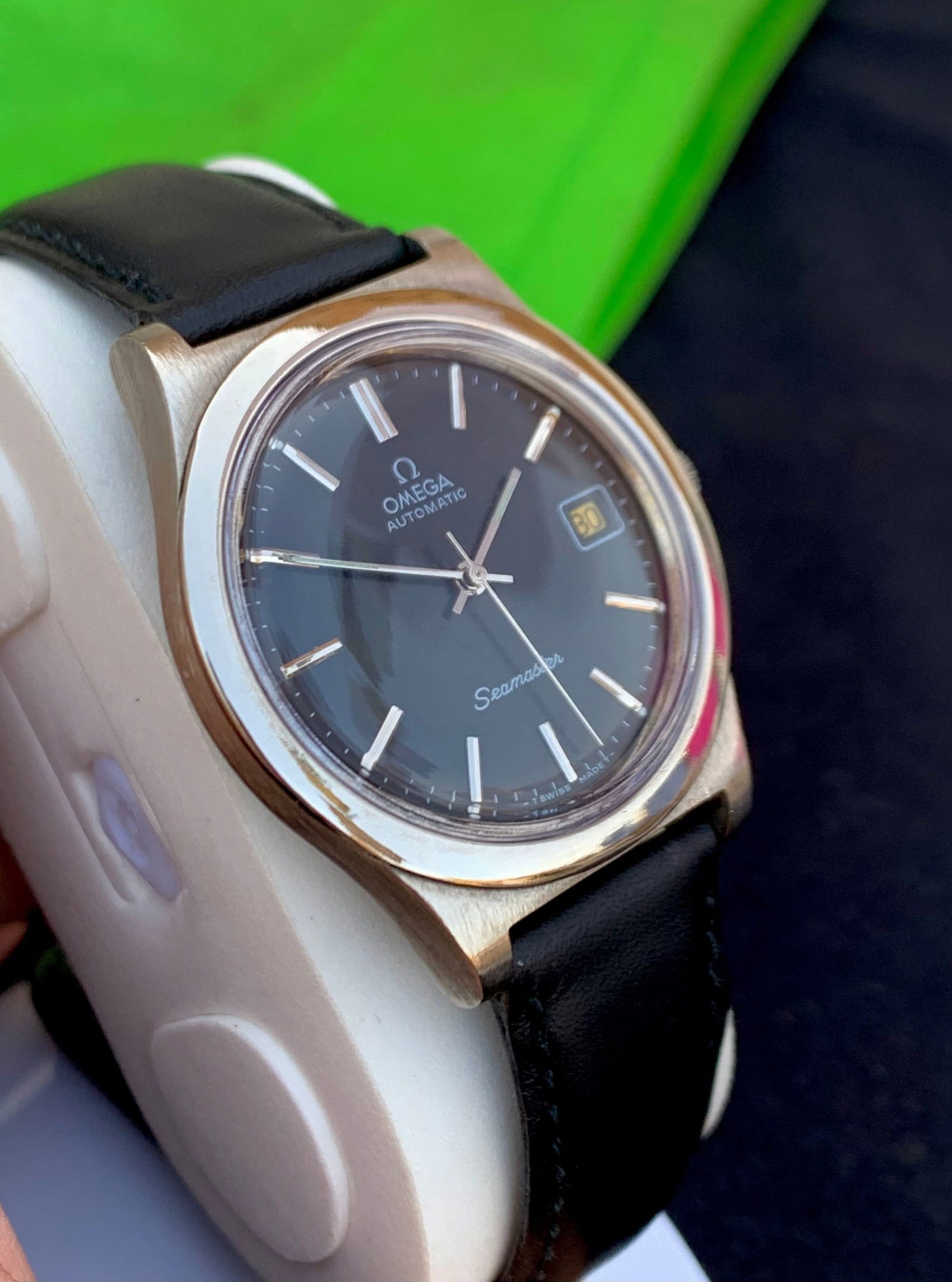 Vintage Omega Seamaster Vintage, Automatic English made Dennison Stainless case for Omega.With black (1 of 6)