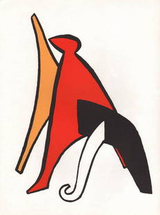 Calder Lithograph DM02141 Derriere le Miroir 1963: Artist: Alexander Calder Country: USA Title: Untitled DM02141 Medium: Original Lithograph Marks: Not signed or numbered Paper Size: 15 x 11 inch Printed: 1963 by Maeght France Provenance: Derriere le