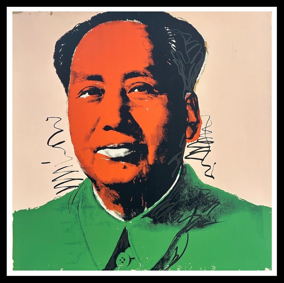 AFTER ANDY WARHOL- "MAO"-FS #94- from MAO Series 1972 - PROOF- Unsigned Screenprint: ATTRIBUTION: AFTER Title: ANDY WARHOL- "MAO"-FS #94- from MAO Series 1972 - PROOF- Unsigned Screenprint Description: Andy Warhol Silkscreen â€œMao" FS# 94- Image from the Mao Series from 1972. PRO