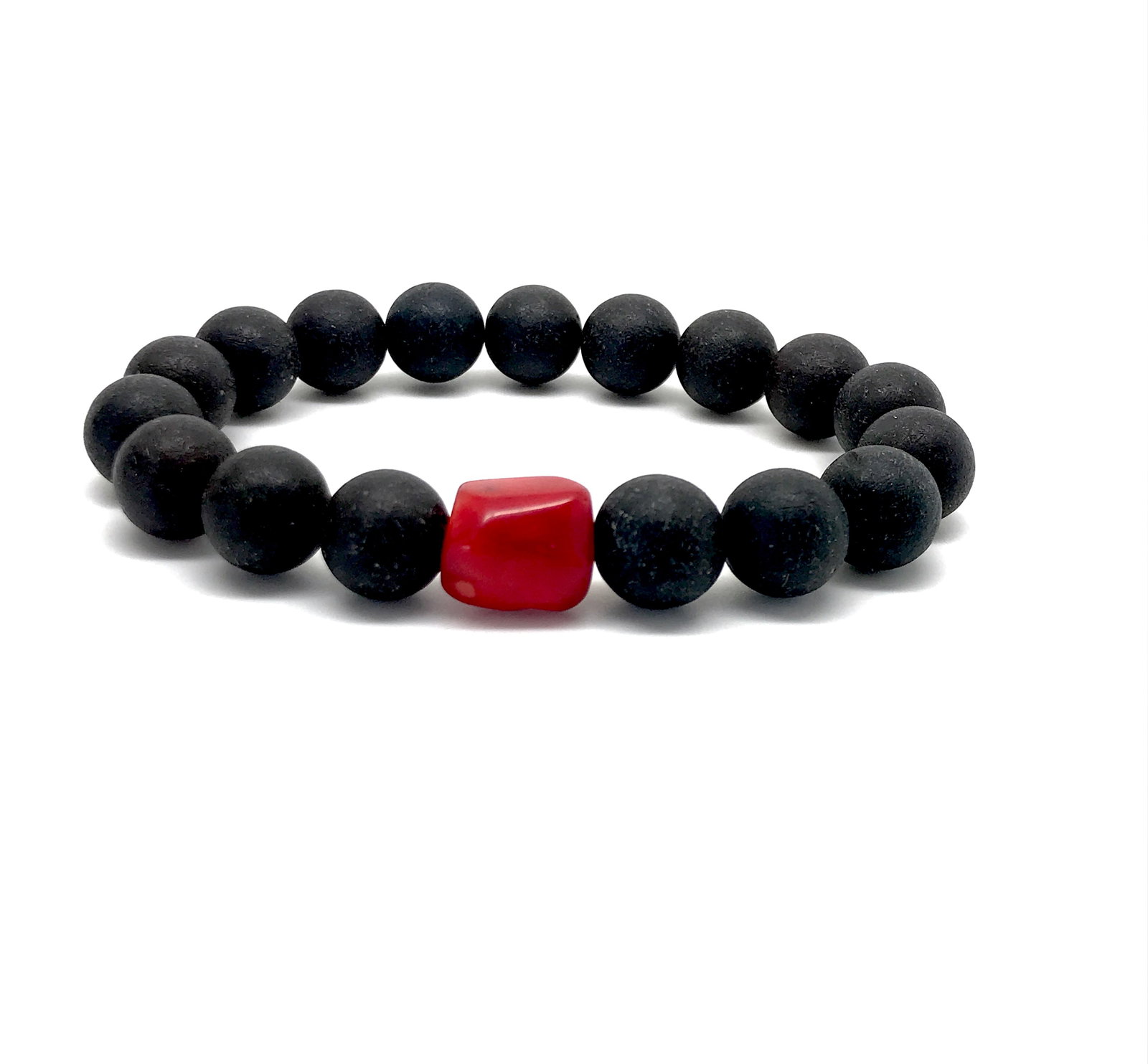 Phenomenal Amber Bracelet with coral: Title: Phenomenal Amber Bracelet with coral Metal: None Gemstones: Amber Weight: 13.4 g Size: Bead size: 10.6 mm Bead size: 0.417 inches Made of: Reconstituted Amber Additional Information: Amber does