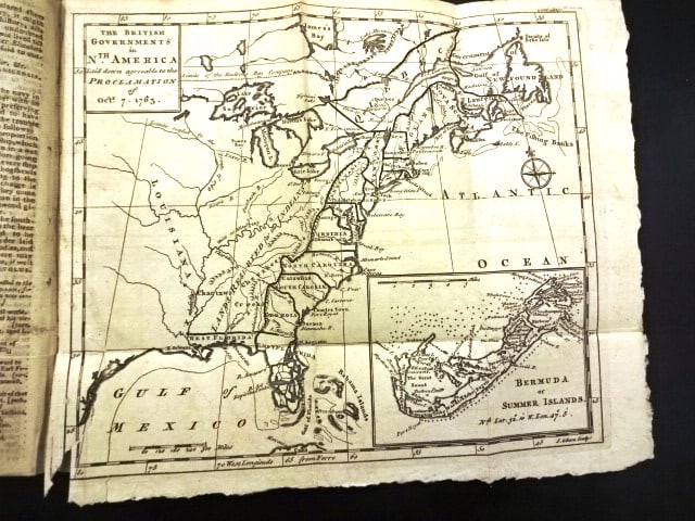 1763 Map British Governments in North America (1 of 7)