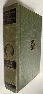 A Connecticut Yankee In King Arthurs Court 1917 Auth. Ed. Harper Bros HC Vol V.: Mark Twain A Connecticut Yankee In King Arthur’s Court Authorized Edition Harper & Bros. 1917 Vol.V. Hardcover, 450 pages. Green textured boards with black and gilt title and decoration to spine