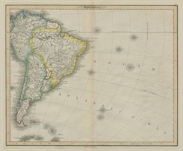 South America /Atlantic Ocean. Gran Colombia. United Provinces. LIZARS 1842 map: Title: South America /Atlantic Ocean. Gran Colombia. United Provinces. LIZARS 1842 mapDescription: South America' by William Home Lizars (1842). Antique 19th century atlas map with original hand