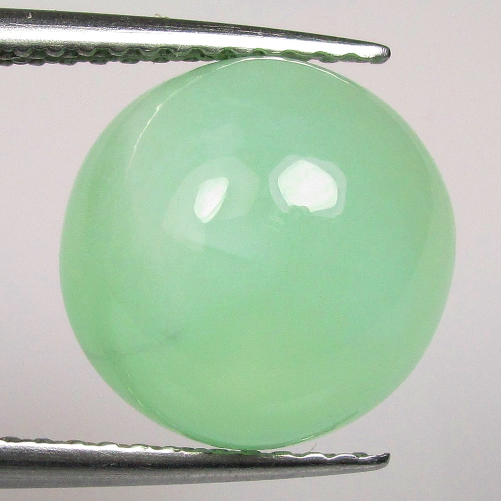4.85 Ctw Natural Chrysoprase Round Cab (1 of 2)