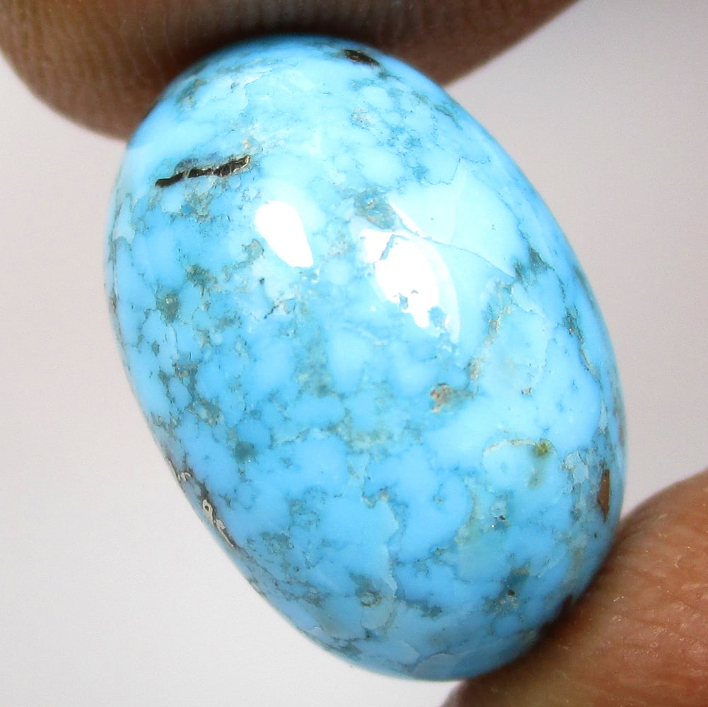 8.25 Ctw Natural Turquoise Oval Cab (1 of 2)