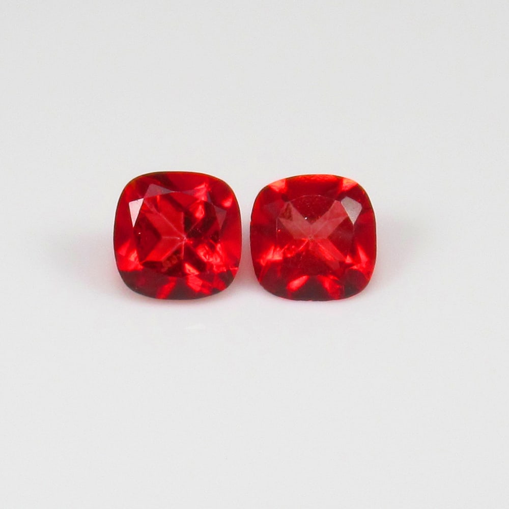 Natural Blood Red Topaz Pair - 2.21 Ct (1 of 2)
