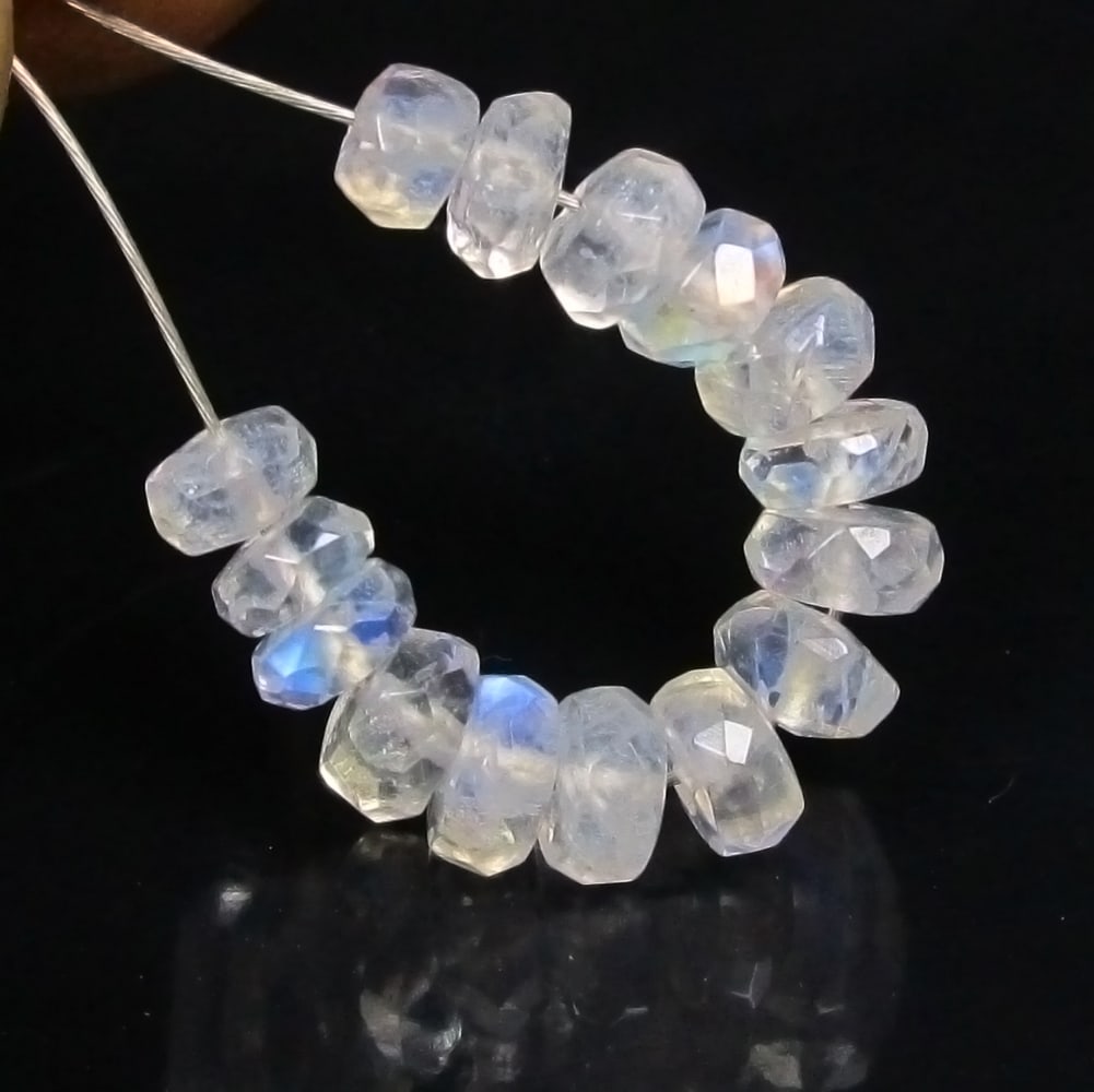 4.04 Ctw Natural 15 Drilled Blue Moonstone Round Beads: No Reserve! Title: 4.04 Ctw Natural 15 Drilled Blue Moonstone Round Beads Stone Clarity: Semi-Transparent Gemstones: Natural Moonstone Beads Carat Weights: 4.04 Size/Dimensions: 3.00 - 4.20 mm / 15 PC