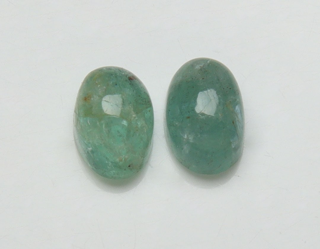 Beautiful " Natural Zambia Emerald " 1.51 Cts Natural Zambia Emerald Pair (1 of 2)