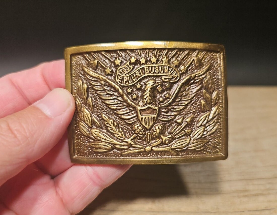 Civil War American Eagle Belt Plate Buckle (1 of 12)