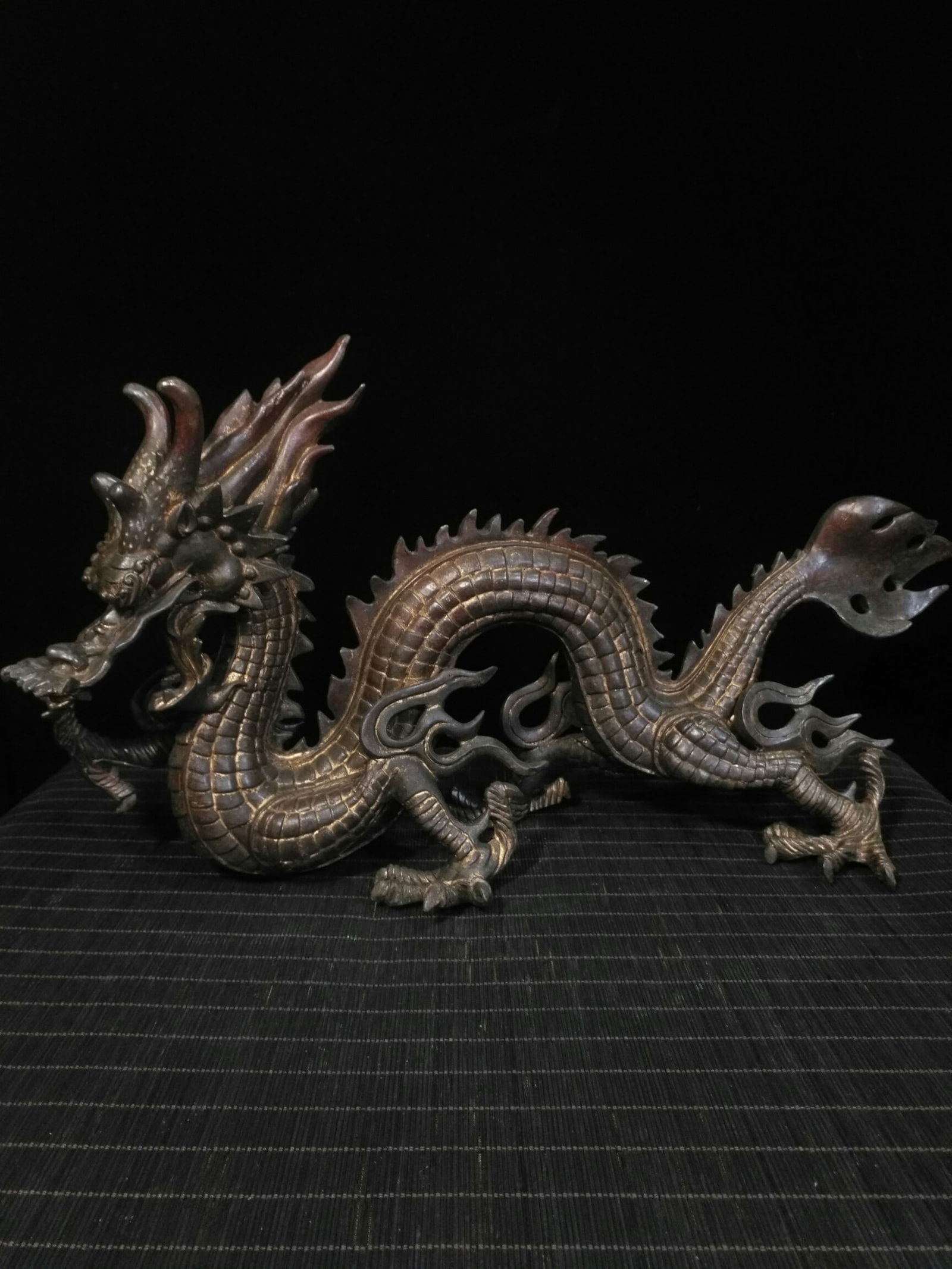 Chinese Bronze Dragon Statue (1 of 9)