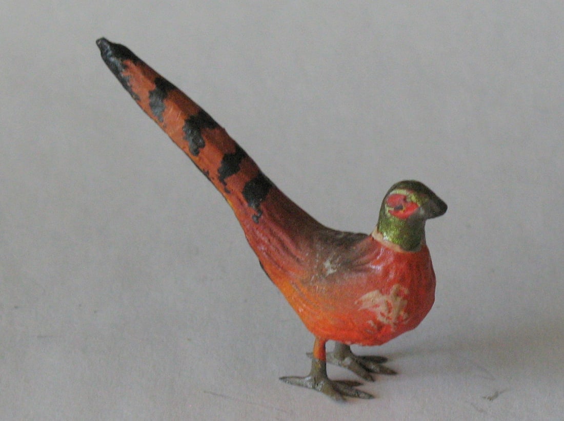 Antique composition German pheasant.. - 2