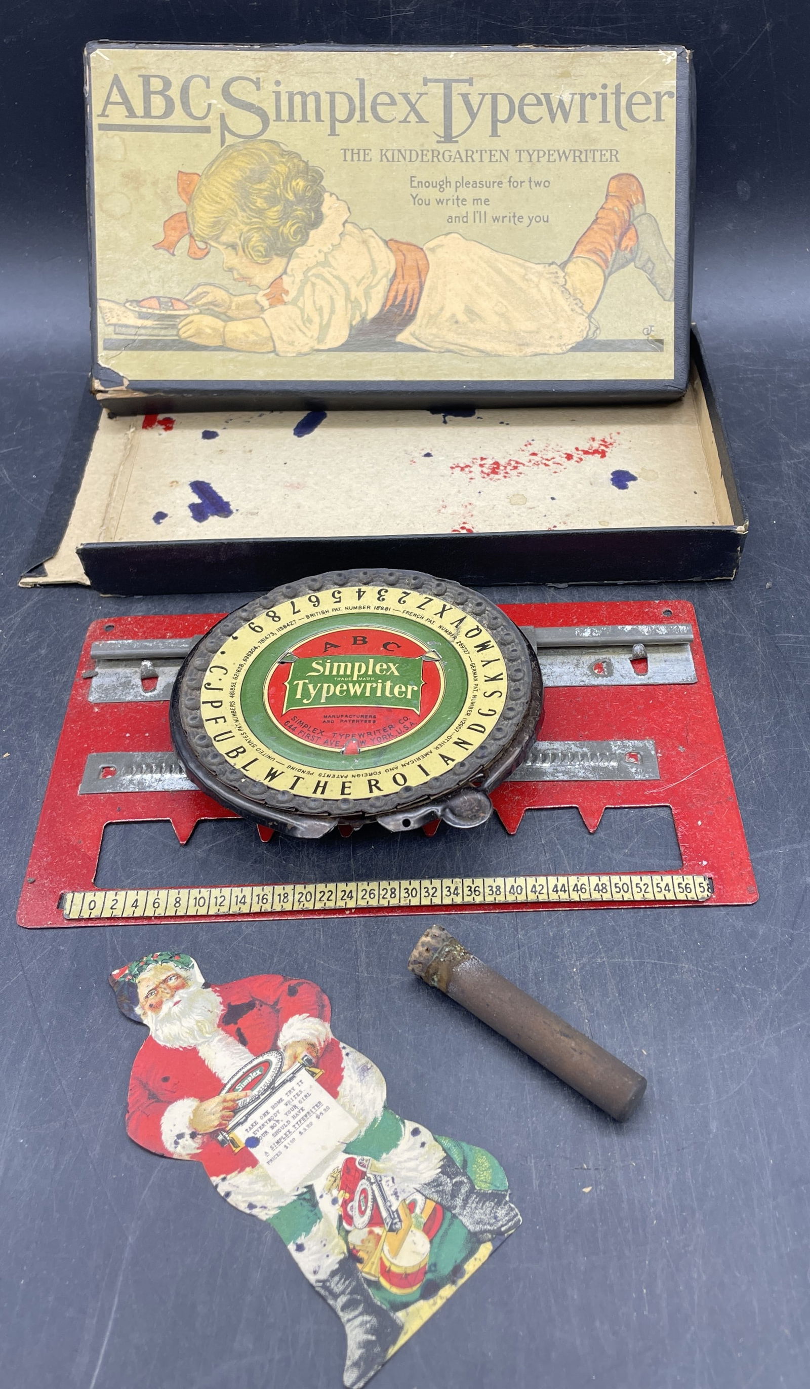 Rare! Abc Simplex Typewriter The Kindergarten Typewriter In Original