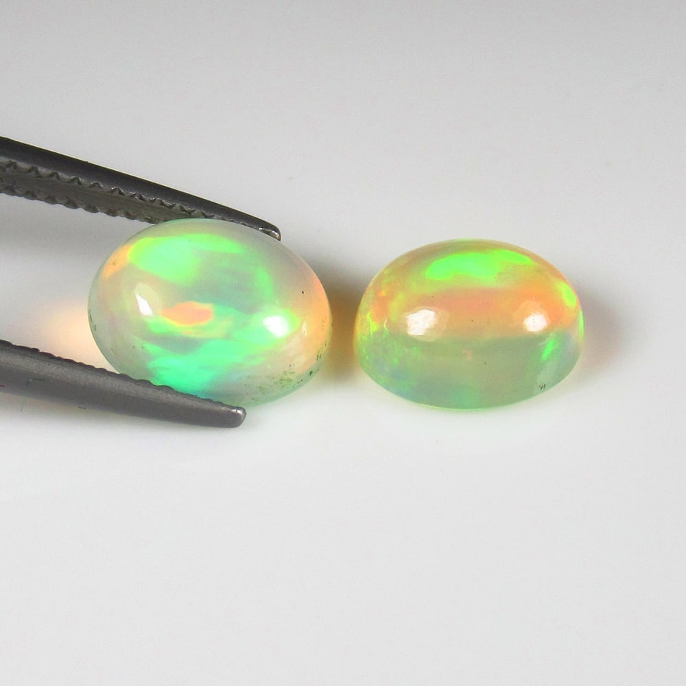 Natural Multicolor Opal Pair - 3.48 Ct (1 of 3)