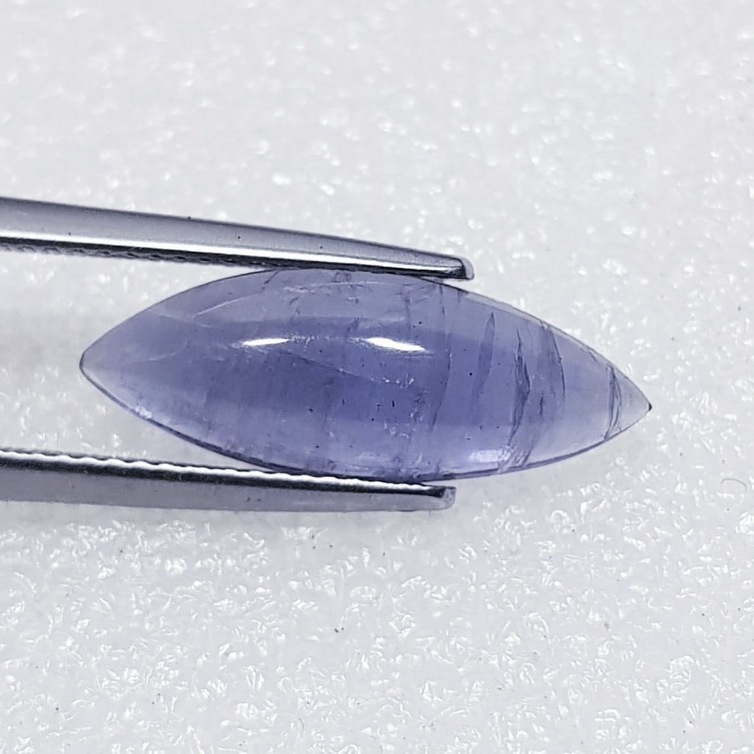 3.92 ctz Fine Collection of NaturalLCabochon Iolite: No Reserve! Title: 3.92 ctz Fine Collection of NaturalLCabochon Iolite Color/Clarity: Blue / VS Gemstone: Sapphire Carat Weights: 3.92 Size: 19.70 x 7.50 x 4.30 Additional Information: Marquise Caboch