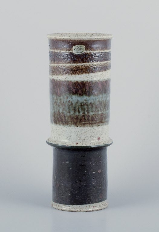 Inger Persson for Rörstrand Atelje, Sweden. Large ceramic vase in modernist design.: Title: Inger Persson for Rörstrand Atelje, Sweden. Large ceramic vase in modernist design. Description: Inger Persson (1936-2021) for Rörstrand Atelje, Sweden. Large ceramic vase in modernis