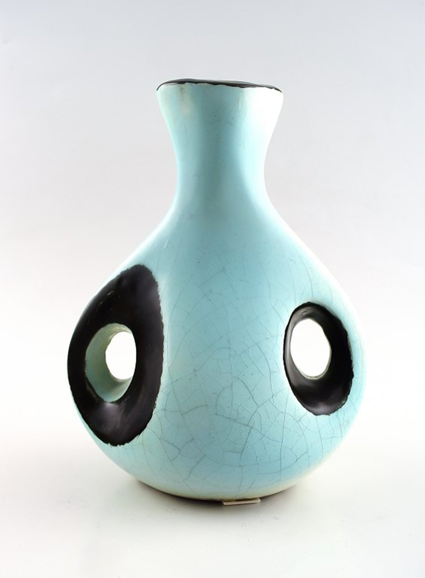 Hans Hedberg (1917-2007) Swedish ceramist. Unique ceramic vase.: Title: Hans Hedberg (1917-2007) Swedish ceramist. Unique ceramic vase. Description: Hans Hedberg (1917-2007) Swedish ceramist. Unique ceramic vase from Hedberg's own workshop in Biot, south of France,