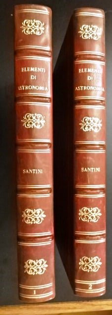 1819 Fine Binding Elementi di Astronomia Santini (1 of 1)
