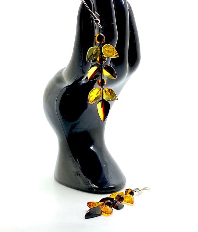 Unique and Grand Amber Earrings (1 of 1)